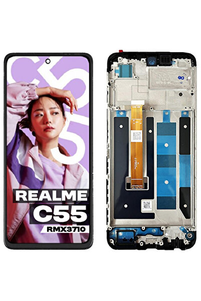 Tradebit Display Original + Ecran Tactil Pentru Realme C55 RMX3710 Cu Ramă