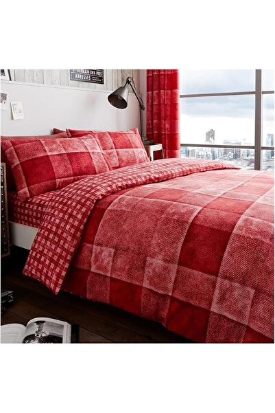 GC GAVENO CAVAILIA غطاء لحاف مزدوج بنقشة مربعات (200 سم × 200 سم) - طقم سرير ...