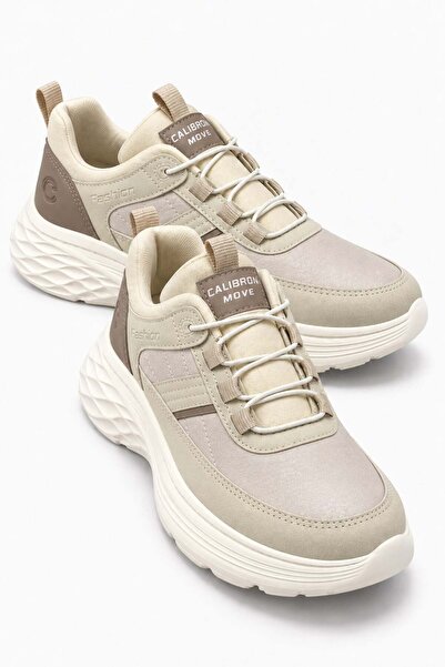 CCWAY AYAKKABI Single-Strap Stretch Elastic Leather Women's Sports Shoes; Bei...