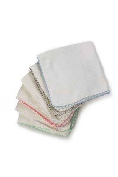 SAMTEKS HOME 6 Pieces Baby Sweat Diapers 100% Cotton - Towels and Wipes