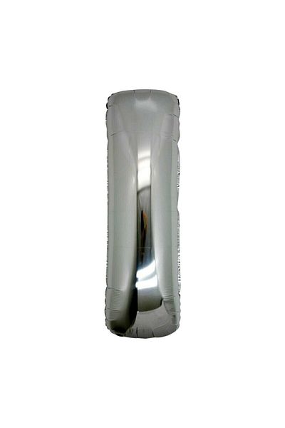 Deniz Party Store 16" Inch 40 cm Silver Foil Balloon - Letter I
