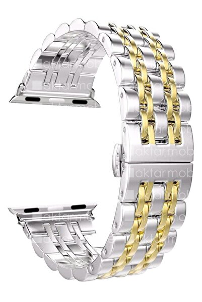 AktarMobile Watch 9 8 7 6 Se 5 4 3 2 1 - 38 / 40 / 41 Mm Uyumlu Metal Kordon ...