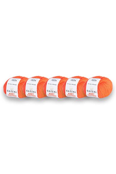 Gazzal Συσκευασία 5 τεμαχίων Baby Cotton Amigurimi Punch - Πλεκτό με το χέρι Desaryou (3459)