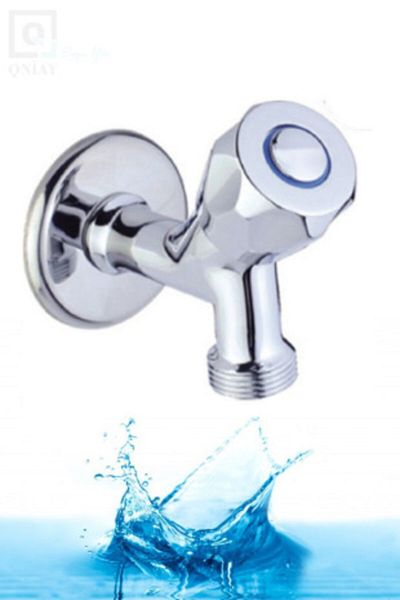 QNİAY Topbaş Brass Laundry Faucet Knob Single Inlet Intermediate Tap