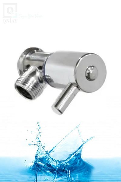 QNİAY Decorative Open Close Rod Handle Bite Tap Toilet Bowl Tap