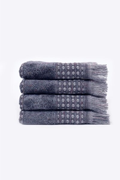 Ecocotton Σετ πετσετών Zeus 4 τεμαχίων Ανθρακί 30*50