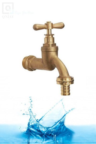 QNİAY Qnitema Izmir Faucet Yellow Propeller Garden Tap with Fitting 1/2