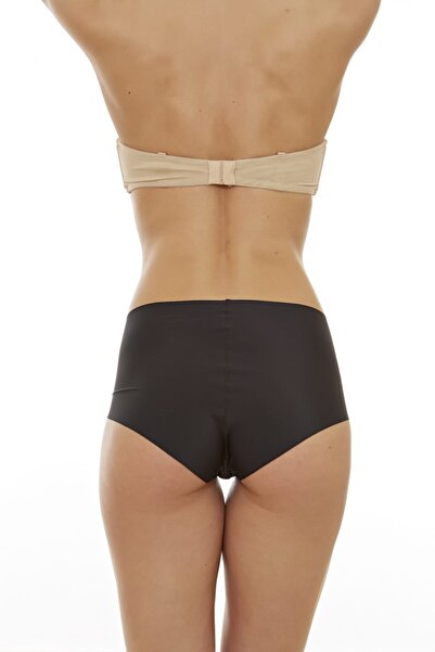 MİSS CLAİRE Slip maxi negru cu tăiere cu laser pentru femei 24-119