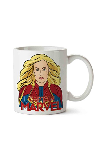 ART HEDİYE كوب كابتن مارفل زارا لارسون مطبوع على الجانبين