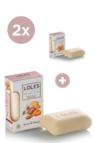 Lole's Lüks Bitkisel Kayısı & Badem Yağı Sabunu 2x150 gr