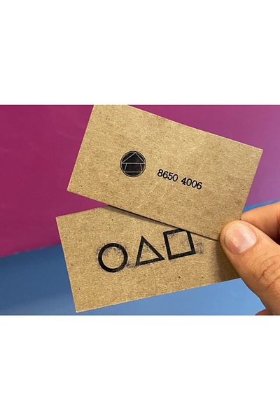 Zenginer Carte de vizită originală Squid Game - Carte de vizită (10 bucăți)