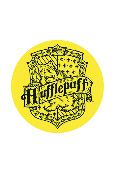 Sihir Dükkanı His shop harry potter hufflepuff wooden coaster