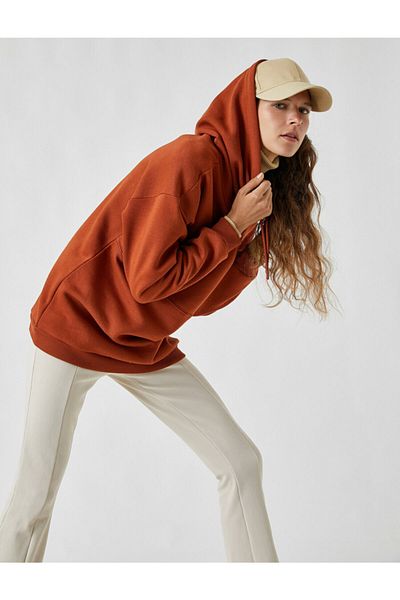 Koton Shawl Collar Kangaroo Pocket Sweatshirt