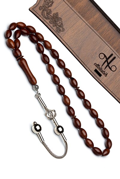 OTTOTESBİH Δώρο Ροζάριο από Κουκά, Ροζάριο από Κουκά 6x10mm, Ροζάριο από Κουκά με αποχρωματισμένο επικάλυψη