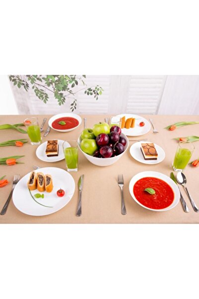 Luminarc Carine Zelie Beyaz 9 Parça 2 Kişilik Yemek Takımı.