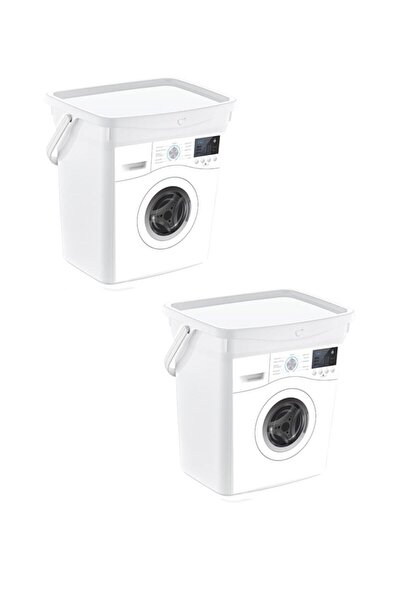 Genel Markalar Çamaşır Makinası Desenli 2'li Deterjan Kutusu 6 Lt