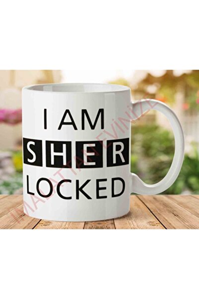 ART HEDİYE كوب مطبوع عليه عبارة "I Am Sherlocked" على الجانبين