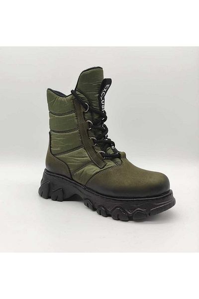 Pandora Valencia Orthopedic Unisex Khaki Zippered Children's Boots Cold Resistant