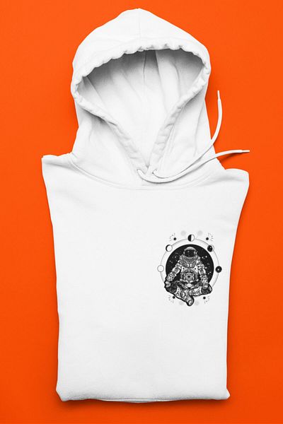Jooy Company Hanorac alb pentru astronaut