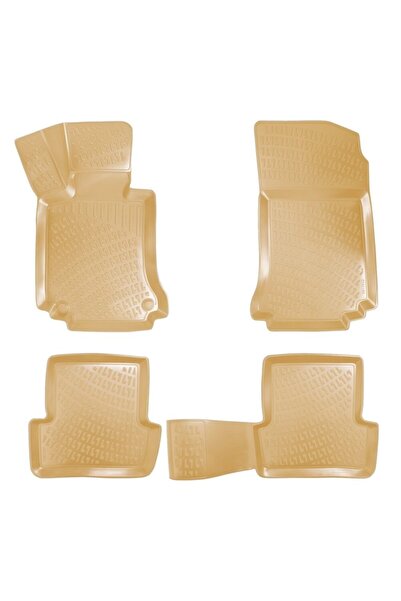 Rizline Mercedes C Serisi W204 2007-2014 Için 3d Bej Havuzlu Paspas