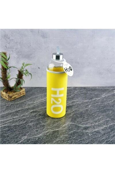 Tohana H2o Glass Flask with Case 1 Liter Yellow H2o87105