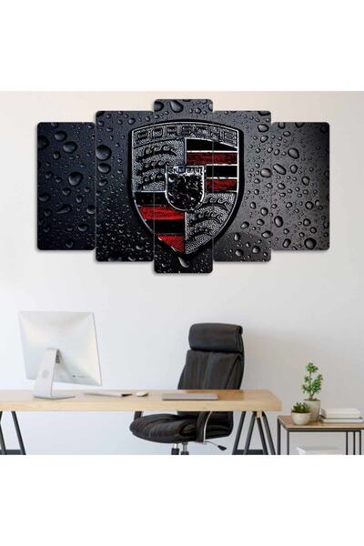 EVLOYA Porsche - 5 Parçalı Tablo