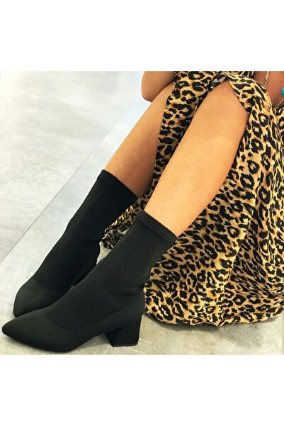 Daloğlu Черни дамски еластични ботуши