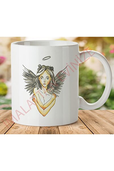ART HEDİYE Angel Two Sided Printed Mug Cup
