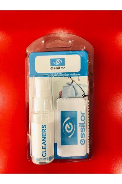 ESSİLOR Gözlük Temizleme Spreyi Ve Ipek Bez Cirizal Sprey Orjinal Tüm Camlar Için Uygundur