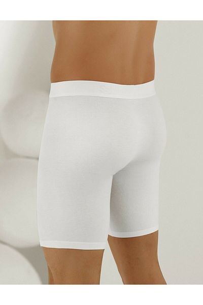 Şahinler Sahınler Me114-byxxl Boxer lungi din Lycra Alb 60-xxl