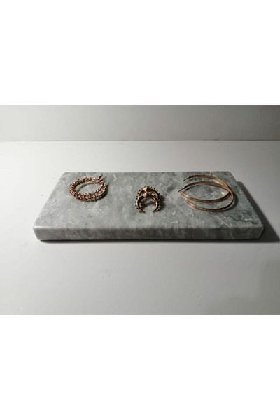 Başakmarble وعاء تقديم من الرخام الطبيعي