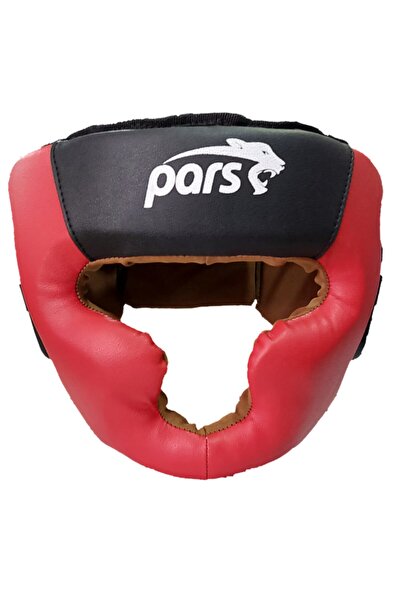 Pars Protec Tam Koruyucu Kapalı Antrenman Kaskı Siyah-kırmızı