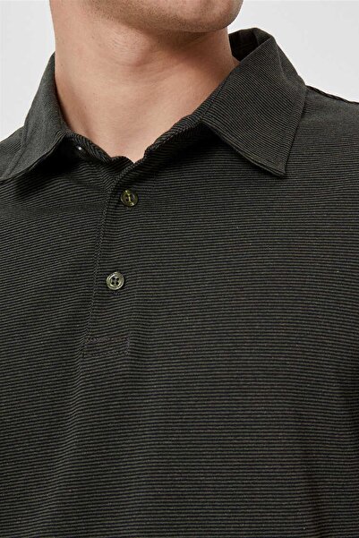 Lee Cooper Men's Daker Polo Neck T-Shirt Khaki 202 LCM242050