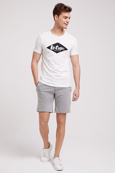 Lee Cooper Ανδρικό σορτς Nick Grey Melange 202 LCM221013