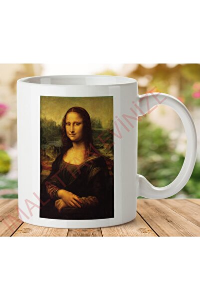 ART HEDİYE كوب منى ليزا مطبوع على الجانبين