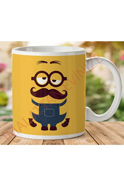 ART HEDİYE كوب بتصميم Mınyonlar مطبوع على الجانبين