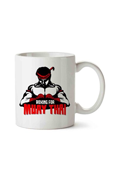 ART HEDİYE كوب مطبوع على الجانبين للملاكمة التايلاندية من Muay