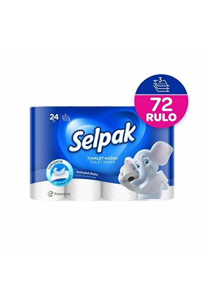 Selpak Tuvalet Kağıdı 24'lü x 3 Adet (72 Tuvalet Kağıdı)