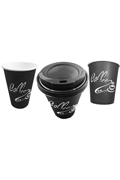 BENCUP 14 Oz Karton Bardak 100 Adet +kapak (sıcak Içecek) Set
