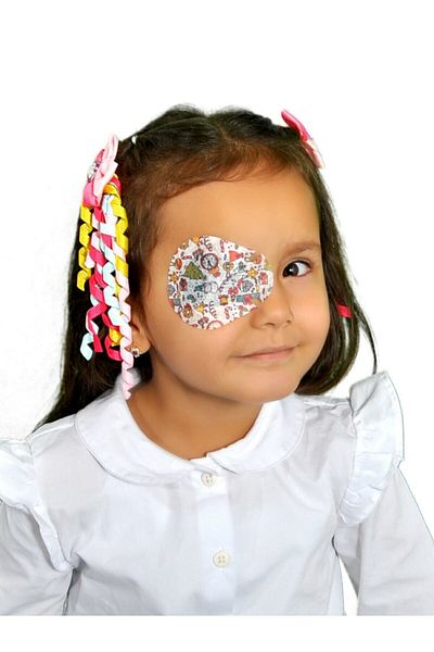 türkmedical en iyisine güven birinci kalite شريط غطاء العين للأطفال من Happy Eyes + شريط غطاء العين