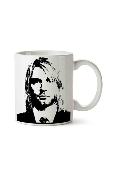 ART HEDİYE كوب كورت كوبين مطبوع عليه صورة ظلية على الجانبين