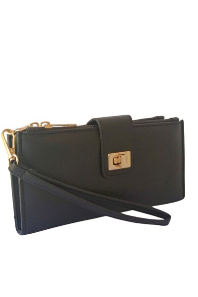 Lederax Γυναικείο πορτοφόλι από συνθετικό δέρμα που κλειδώνει με θήκη τηλεφώνου