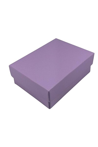 Genel Markalar Lila Karton Kolye Takı& Mini Set Kutusu 24 Lü Paket (İÇİ SÜNGE...