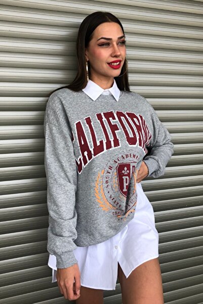 MODAGEN Γυναικείο φούτερ California με στάμπα oversize