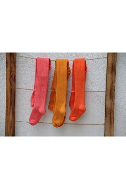 BEBEĞİME ÇORAP 3 Pack Ribbed Baby Socks / Children's Pantyhose