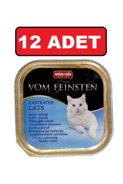 Animonda Vom Feinsten Kısırlaştırılmış Kedi Hindi Ve Alabalıklı Kedi Konserve...