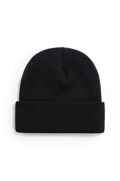 PAKER GİYİM Unisex Winter Black Folded Basic Beret
