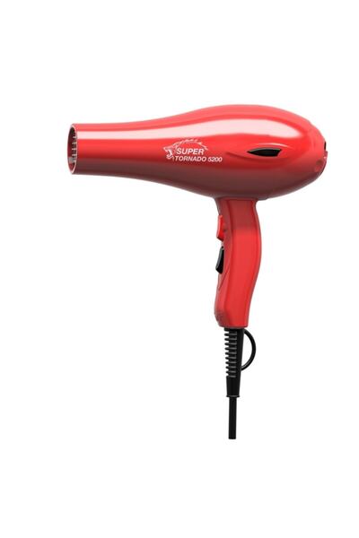 Hector مجفف شعر سوبر تورنادو 5200 باللون الأحمر - 2400 واط