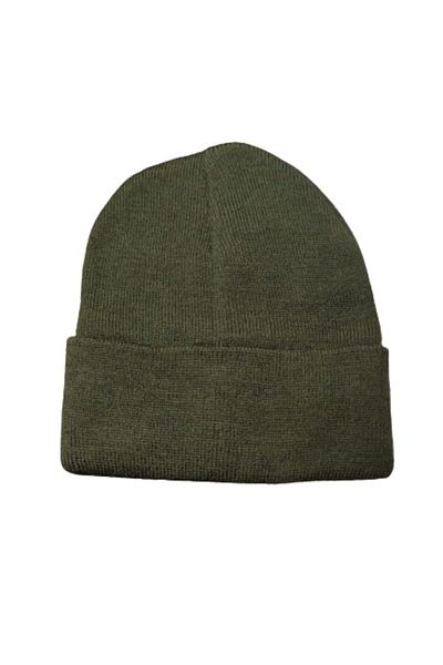 PAKER GİYİM Unisex Dark Green Folded Basic Beret
