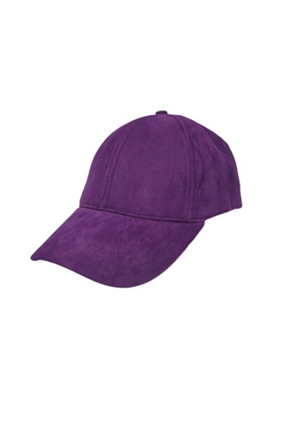 AXE SPORTSWEAR Șapcă de baseball unisex mov din piele intoarsa cu velcro la s...